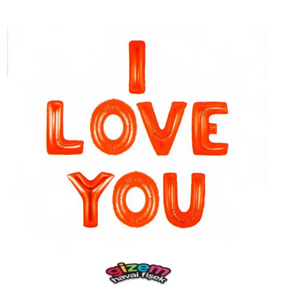 I Love You Folyo Balon Seti